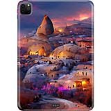 Adasena Apple iPad Pro 12.9" 4.nesil (MY2H2TU/A) Kılıf Tablet Için Desenli Silikon Kapak - Kapadokya Çizim - 001-Renkli