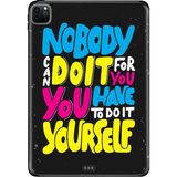 Adasena Apple iPad Pro 12.9" 4.nesil (MY2H2TU/A) Kılıf Tablet Için Desenli Silikon Kapak - Kendin Yapmalısın - 001-Renkli