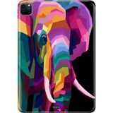 Adasena Apple iPad Pro 12.9" 4.nesil (MY2H2TU/A) Kılıf Tablet Için Desenli Silikon Kapak - Prizmafil - 001-Renkli