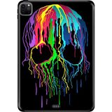Adasena Apple iPad Pro 12.9" 4.nesil (MY2H2TU/A) Kılıf Tablet Için Desenli Silikon Kapak - Renkli Iskelet - 001-Renkli