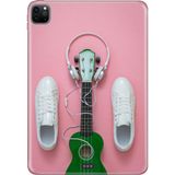 Adasena Apple iPad Pro 12.9" 4.nesil (MY2H2TU/A) Kılıf Tablet Için Desenli Silikon Kapak - SNEAKER4488 - 001-Renkli