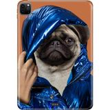 Adasena Apple iPad Pro 12.9" 4.nesil (MY2H2TU/A) Kılıf Tablet Için Desenli Silikon Kapak - Stil Pug - 001-Renkli
