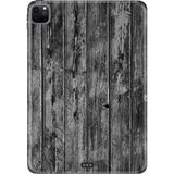 Adasena Apple iPad Pro 12.9" 4.nesil (MY2H2TU/A) Kılıf Tablet Için Desenli Silikon Kapak - Wood - 001-Renkli