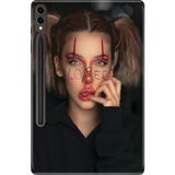 Adasena Galaxy Tab S9 Fe Plus+ SM-X610 12.4" Kılıf Tablet Için Desenli Silikon Kapak - Loverloser - 001-Renkli