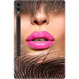 Adasena Galaxy Tab S9 Fe Plus+ SM-X610 12.4" Kılıf Tablet Için Desenli Silikon Kapak - Makeup - 001-Renkli