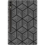 Adasena Galaxy Tab S9 Fe Plus+ SM-X610 12.4" Kılıf Tablet Için Desenli Silikon Kapak - Monochrome - 001-Renkli