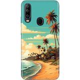 Adasena General Mobile Gm 20 Pro Kılıf Desenli Baskılı Tpu Rubber Kapak Malibu - 001-Renkli