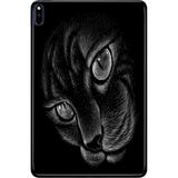 Adasena Huawei Matepad Pro 10.8" Kılıf Tablet Için Desenli Silikon Kapak - Siyah Kedi - 001-Renkli