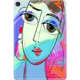 Adasena Huawei Matepad T10 9.7" Kılıf Tablet Için Desenli Silikon Kapak - Iri Gözler - 001-Renkli