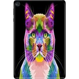 Adasena Huawei Matepad T10S-4 10.1" Kılıf Tablet Için Desenli Silikon Kapak - Kedi-Art - 001-Renkli