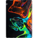 Adasena Huawei Mediapad T5 10.1" Kılıf Tablet Için Desenli Silikon Kapak - Boyaların Dansı - 001-Renkli