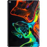 Adasena iPad 10.2" 2021 9.nesil Kılıf Tablet Için Desenli Silikon Kapak - Boyaların Dansı - 001-Renkli