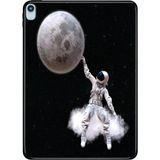 Adasena iPad Air 13" (2024) (MV2C3TU/A) Kılıf Tablet Için Desenli Silikon Kapak - Astronot Stil - 001-Renkli