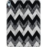 Adasena iPad Air 13" (2024) (MV2C3TU/A) Kılıf Tablet Için Desenli Silikon Kapak - Zigzag Mermer - 001-Renkli