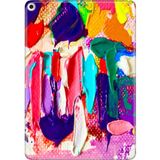 Adasena iPad Air 2 9.7" Kılıf Tablet Için Desenli Silikon Kapak - Abstract - 001-Renkli