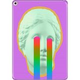 Adasena iPad Air 2 9.7" Kılıf Tablet Için Desenli Silikon Kapak - Ağlayan Heykel - 001-Renkli