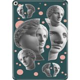 Adasena iPad Air 2 9.7" Kılıf Tablet Için Desenli Silikon Kapak - Art Poster - 001-Renkli
