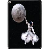 Adasena iPad Air 2 9.7" Kılıf Tablet Için Desenli Silikon Kapak - Astronot Stil - 001-Renkli