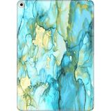 Adasena iPad Air 2 9.7" Kılıf Tablet Için Desenli Silikon Kapak - Bulanık Mermer - 001-Renkli