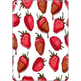Adasena iPad Air 2 9.7" Kılıf Tablet Için Desenli Silikon Kapak - Çilek - 001-Renkli