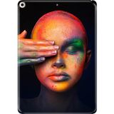 Adasena iPad Air 2 9.7" Kılıf Tablet Için Desenli Silikon Kapak - Festival Makyajı - 001-Renkli