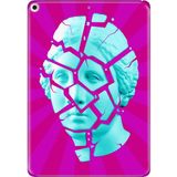 Adasena iPad Air 2 9.7" Kılıf Tablet Için Desenli Silikon Kapak - Heykel Kolaj - 001-Renkli