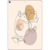 Adasena iPad Air 2 9.7" Kılıf Tablet Için Desenli Silikon Kapak - Kadınlar Çiçektir - 001-Renkli