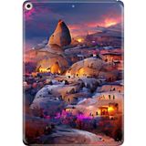 Adasena iPad Air 2 9.7" Kılıf Tablet Için Desenli Silikon Kapak - Kapadokya Çizim - 001-Renkli