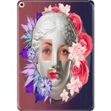 Adasena iPad Air 2 9.7" Kılıf Tablet Için Desenli Silikon Kapak - Kreatif Yüz - 001-Renkli