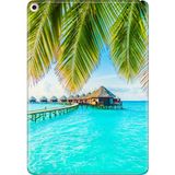 Adasena iPad Air 2 9.7" Kılıf Tablet Için Desenli Silikon Kapak - Maldiv - 001-Renkli