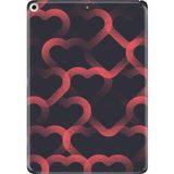 Adasena iPad Air 2 9.7" Kılıf Tablet Için Desenli Silikon Kapak - Mat Kalp - 001-Renkli