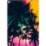 Adasena iPad Air 2 9.7" Kılıf Tablet Için Desenli Silikon Kapak - Palm Beach - 001-Renkli