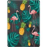Adasena iPad Air 2 9.7" Kılıf Tablet Için Desenli Silikon Kapak - Pinkflamingo - 001-Renkli