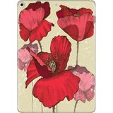 Adasena iPad Air 2 9.7" Kılıf Tablet Için Desenli Silikon Kapak - Poppy - 001-Renkli