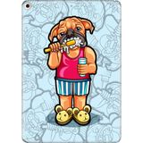 Adasena iPad Air 2 9.7" Kılıf Tablet Için Desenli Silikon Kapak - Pug - 001-Renkli