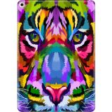 Adasena iPad Air 2 9.7" Kılıf Tablet Için Desenli Silikon Kapak - Retro Aslan - 001-Renkli