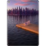 Adasena iPad Air 2 9.7" Kılıf Tablet Için Desenli Silikon Kapak - Romantik Rıhtım - 001-Renkli