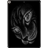 Adasena iPad Air 2 9.7" Kılıf Tablet Için Desenli Silikon Kapak - Siyah Kedi - 001-Renkli