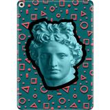 Adasena iPad Air 2 9.7" Kılıf Tablet Için Desenli Silikon Kapak - Vinatge Heykel - 001-Renkli