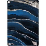 Adasena iPad Air 2 9.7" Kılıf Tablet Için Desenli Silikon Kapak - Yaldız Mermer - 001-Renkli