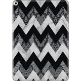 Adasena iPad Air 2 9.7" Kılıf Tablet Için Desenli Silikon Kapak - Zigzag Mermer - 001-Renkli