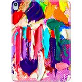 Adasena iPad Air M2 11" 6.nesil MUWC3TU/A Kılıf Tablet Için Desenli Silikon Kapak - Abstract - 001-Renkli