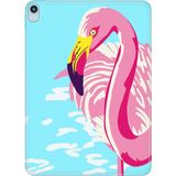Adasena iPad Air M2 11" 6.nesil MUWC3TU/A Kılıf Tablet Için Desenli Silikon Kapak - Flamingo - 001-Renkli