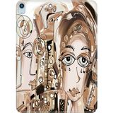Adasena iPad Air M2 11" 6.nesil MUWC3TU/A Kılıf Tablet Için Desenli Silikon Kapak - Karmasuratlar - 001-Renkli