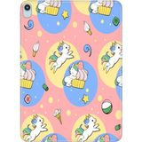 Adasena iPad Air M2 11" 6.nesil MUWC3TU/A Kılıf Tablet Için Desenli Silikon Kapak - Unicorns - 001-Renkli