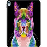 Adasena iPad Air M3 2025 Wi-Fi 11" Kılıf Tablet Için Desenli Silikon Kapak - Kedi-Art - iPad Air M3 2025 Wifi 11" - 001-Renkli