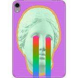 Adasena iPad Mini 6.nesil 8.3" Kılıf Tablet Için Desenli Silikon Kapak - Ağlayan Heykel - 001-Renkli