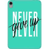 Adasena iPad Mini 6.nesil 8.3" Kılıf Tablet Için Desenli Silikon Kapak - Asla Pes Etme - 001-Renkli