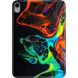 Adasena iPad Mini 6.nesil 8.3" Kılıf Tablet Için Desenli Silikon Kapak - Boyaların Dansı - 001-Renkli
