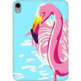 Adasena iPad Mini 6.nesil 8.3" Kılıf Tablet Için Desenli Silikon Kapak - Flamingo - 001-Renkli